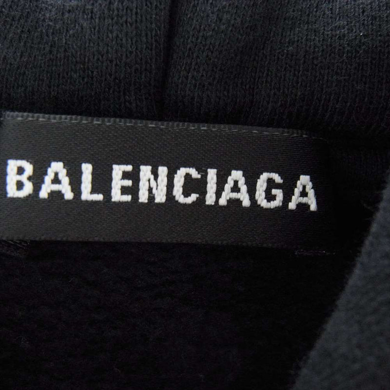 BALENCIAGA バレンシアガ Kids Hoodie キッズ プルオーバー フーディー パーカー ブラック 10Y ブラック系 10【中古】