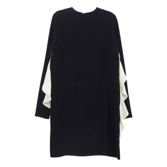 YOKO CHAN ヨーコチャン YCD-319-504 Side-Frill Dress サイドフリル ドレス ワンピース ブラック系 ホワイト系【中古】