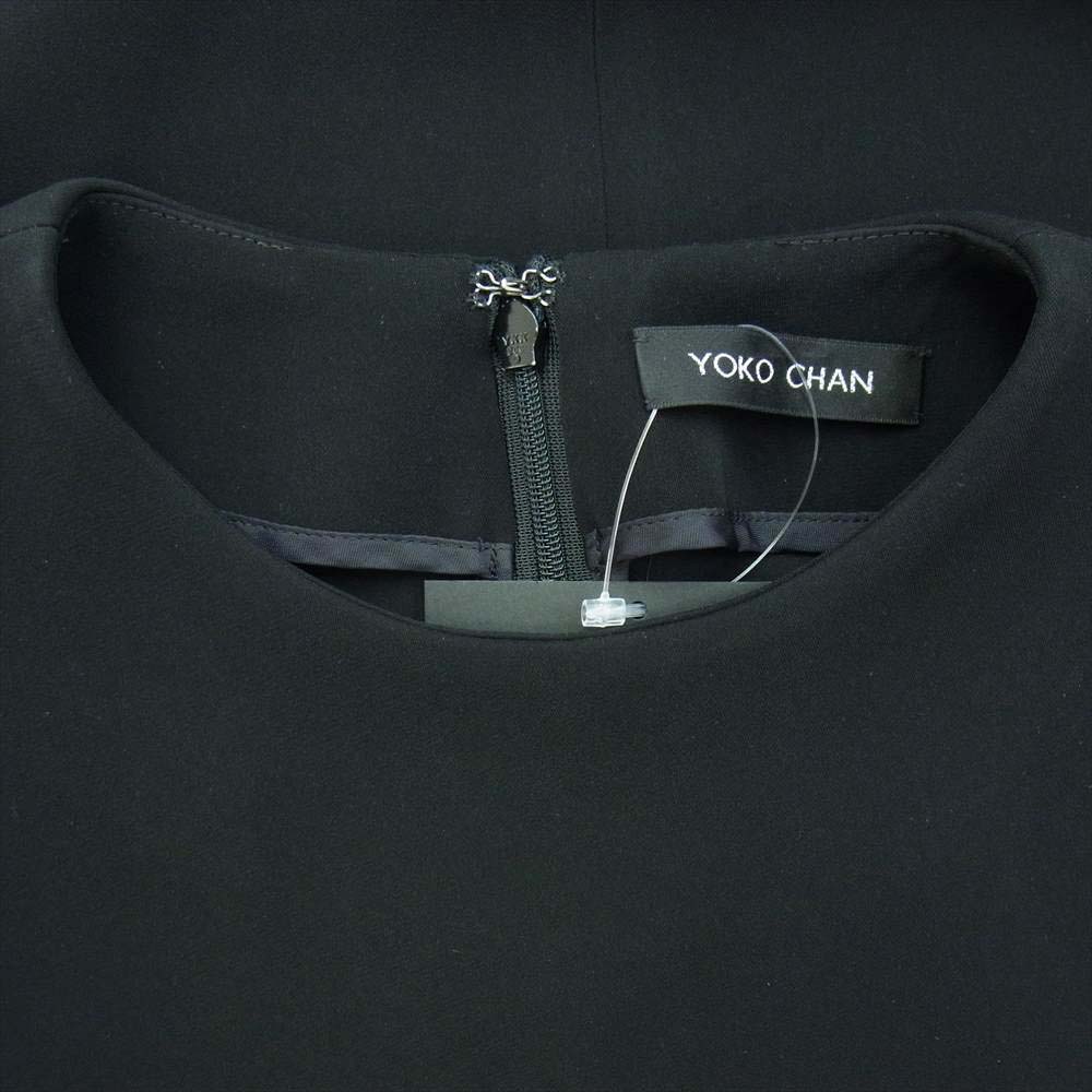 YOKO CHAN ヨーコチャン YCD-319-504 Side-Frill Dress サイドフリル ドレス ワンピース ブラック系 ホワイト系【中古】