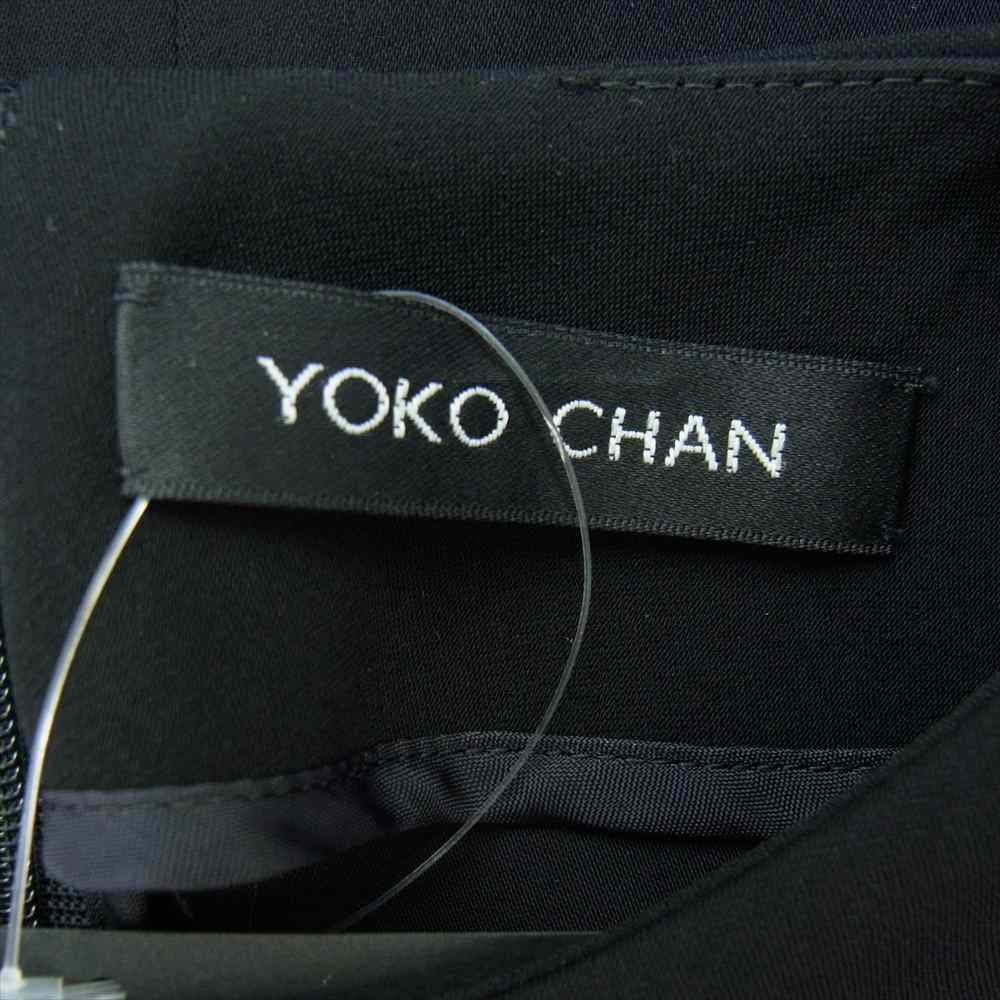 YOKO CHAN ヨーコチャン YCD-319-504 Side-Frill Dress サイドフリル ドレス ワンピース ブラック系 ホワイト系【中古】