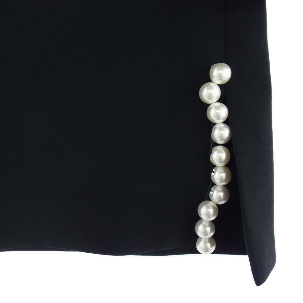 YOKO CHAN ヨーコチャン YCD-315-199 Long-sleeve Pearl Dress ロングスリーブ パール ドレス ワンピース ブラック系 36【中古】