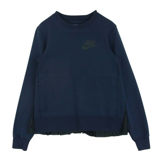 Sacai サカイ 802245-451 NikeLab x Sacai サカイ Tech Fleece Sweater バックプリーツ フレア テック フリース スウェット ネイビー系 XXS【中古】