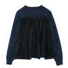Sacai サカイ 802245-451 NikeLab x Sacai サカイ Tech Fleece Sweater バックプリーツ フレア テック フリース スウェット ネイビー系 XXS【中古】