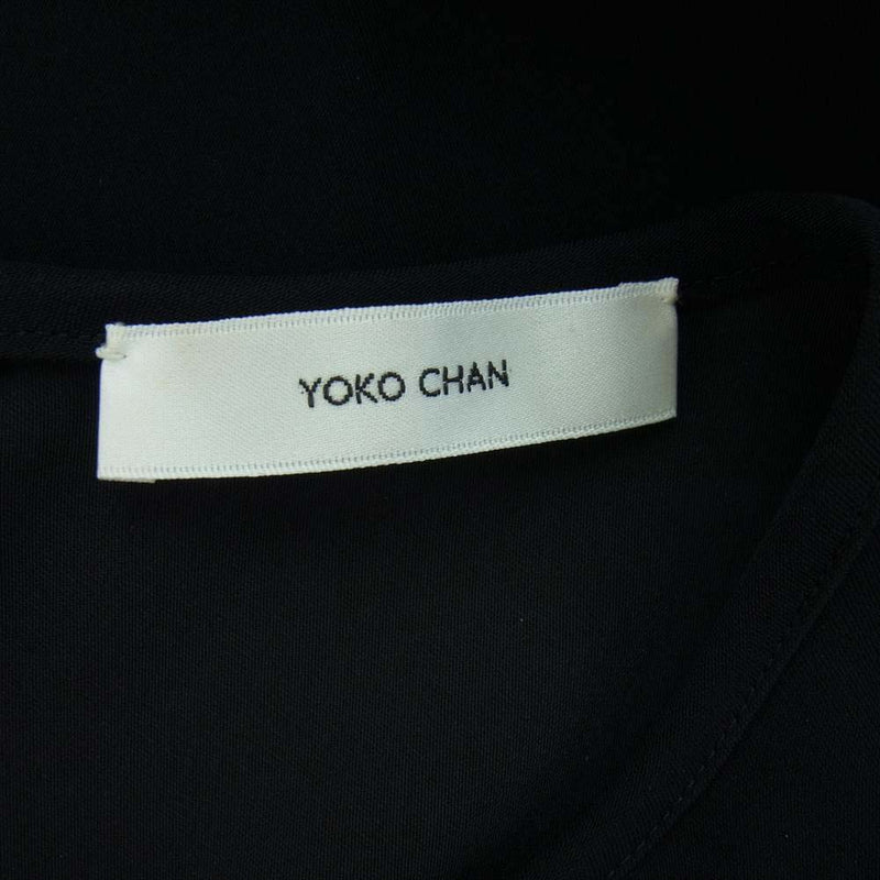 YOKO CHAN ヨーコチャン YCD-121-746 Long-sleeve A Line Dress ロングスリーブ フリル ドレス ワンピース ブラック系 36【中古】