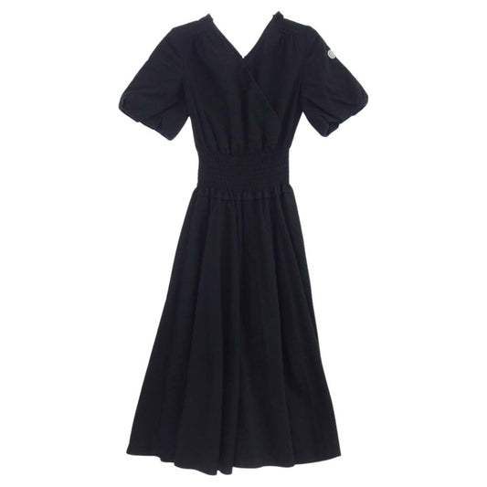 ボーダーズ アット バルコニー BD2011-3E-26 RESORT DRESS リゾート ドレス パフスリーブ 半袖 ワンピース ブラック ブラック系 36【中古】