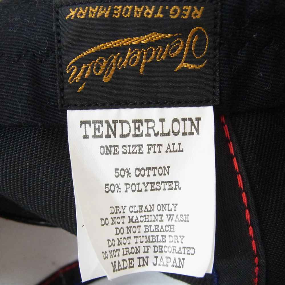 TENDERLOIN テンダーロイン T-TRUCKER CAP TRUCKER CAP ワッペン付 トラッカー キャップ ブラック系 ONE SIZE【中古】