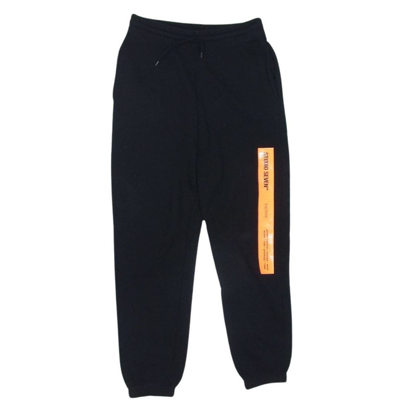 スタジオセブン  70863853 FACTOR Tape Print Sweat Pants テープ スウェットパンツ ブラック系 XL【中古】