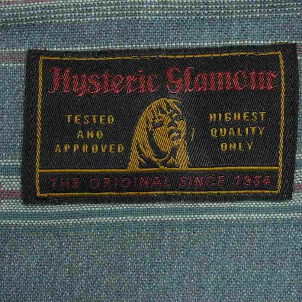 HYSTERIC GLAMOUR ヒステリックグラマー 0153AH03 ネイティブ ガウン コート ブルー系 FREE【中古】