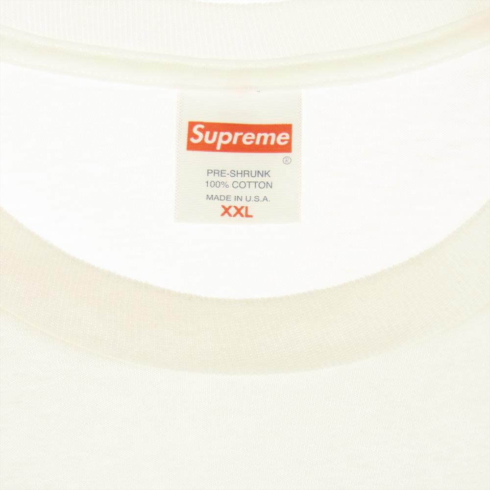 Supreme シュプリーム 21AW  Stack Tee グラフィック プリント 半袖 Tシャツ ホワイト系 XXL【中古】