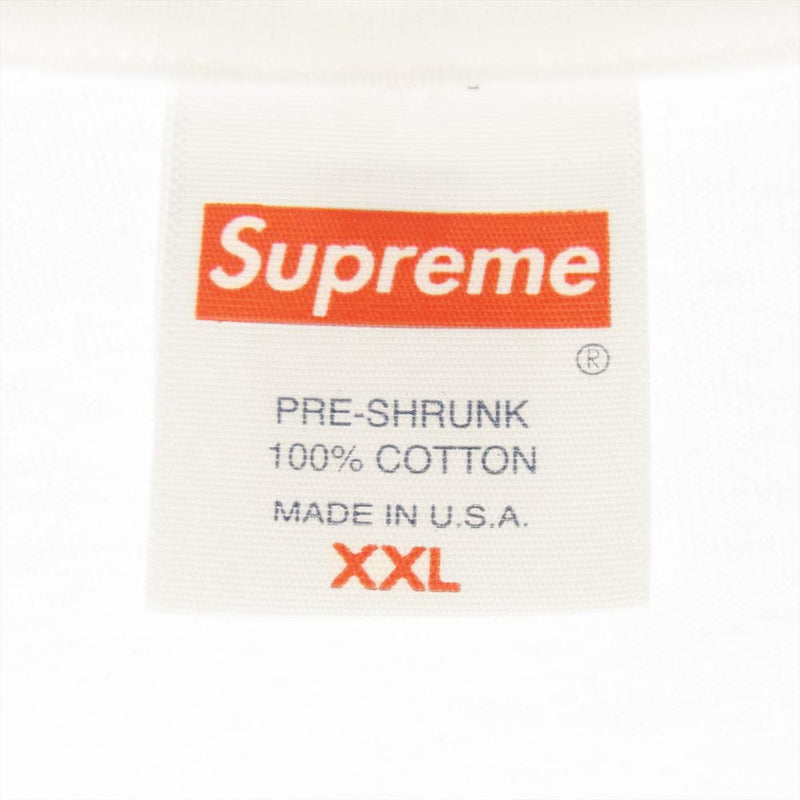 Supreme シュプリーム 21AW  Stack Tee グラフィック プリント 半袖 Tシャツ ホワイト系 XXL【中古】