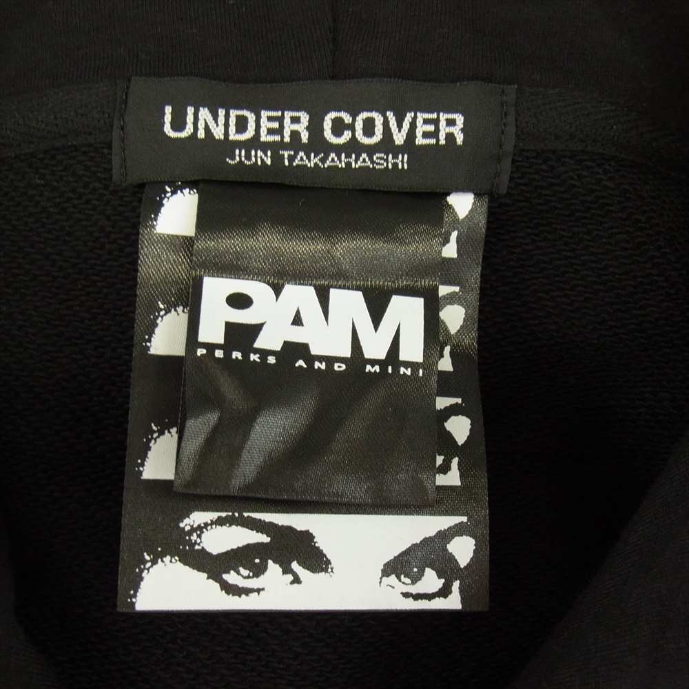 UNDERCOVER アンダーカバー × pam PERKS AND MINI S HOODIE ビッグシルエット スウェット パーカー ブラック系 XL【中古】