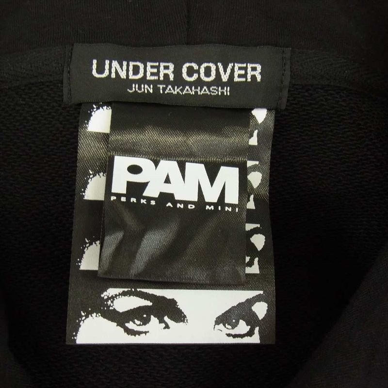 UNDERCOVER アンダーカバー × pam PERKS AND MINI S HOODIE ビッグシルエット スウェット パーカー ブラック系  XL【中古】