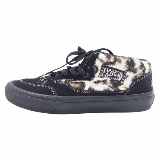 VANS バンズ 23AW VN0A5KYABMA SKATE HALF CAB 92 スケート ハーフキャブ レオパード ヒョウ柄 ハイカット スニーカー ブラック系 28cm【中古】