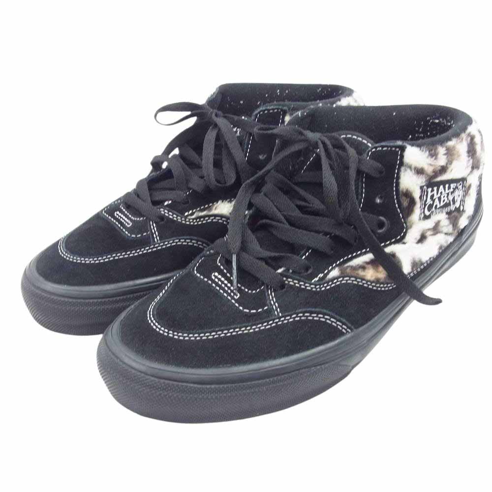 VANS バンズ 23AW VN0A5KYABMA SKATE HALF CAB 92 スケート ハーフキャブ レオパード ヒョウ柄 ハイカット スニーカー ブラック系 28cm【中古】