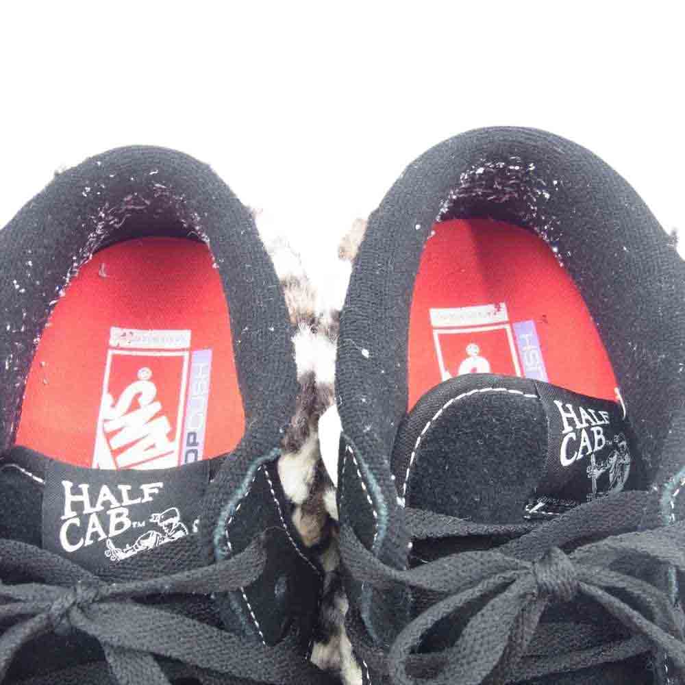 VANS バンズ 23AW VN0A5KYABMA SKATE HALF CAB 92 スケート ハーフキャブ レオパード ヒョウ柄 ハイカット スニーカー ブラック系 28cm【中古】
