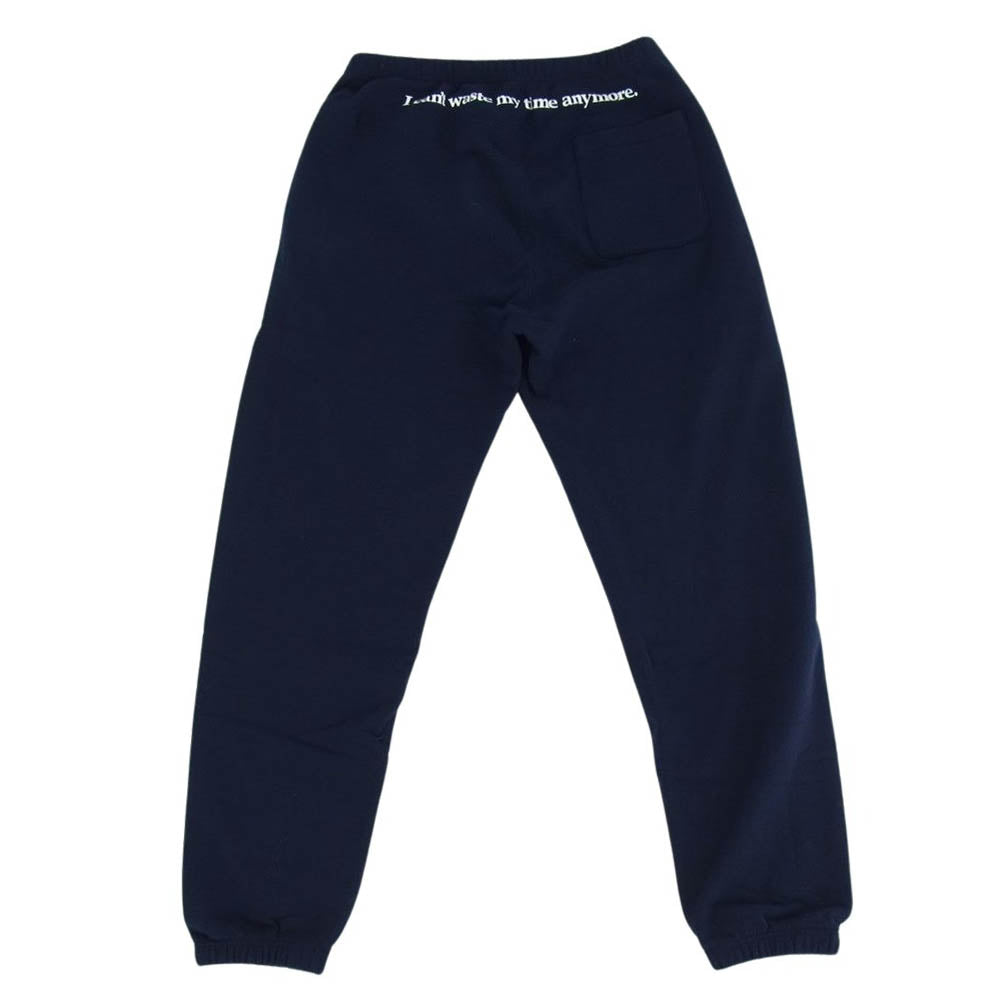 ウエステッドユース 24SS WY26PT003 SWEAT PANTS ヘビーウエイト ロゴ スウェット パンツ ネイビー系 L【中古】