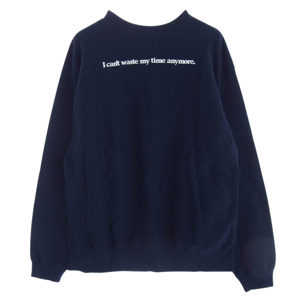 ウエステッドユース 24SS WY26CS006 HEAVY WEIGHT SWEATSHIRT #2 ヘビーウエイト スウェット トレーナー ロゴ 刺繍 クルーネック 長袖 スウェット ネイビー系 XXL【中古】