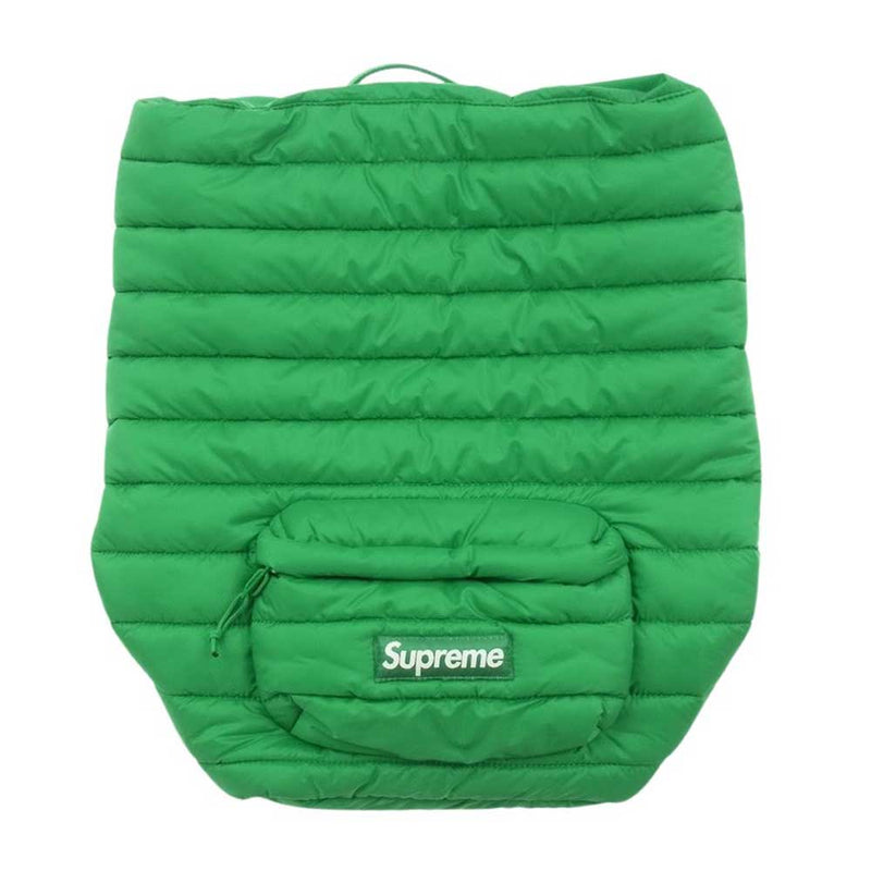 Supreme シュプリーム 22AW  Puffer Backpack パファー バックパック  グリーン系【中古】