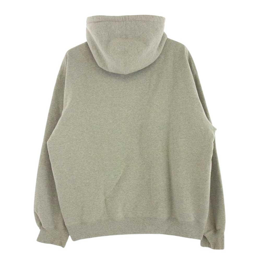 Supreme シュプリーム 23AW  Small Box Drawcord Hooded Sweatshirt スモールボックスロゴ プルオーバー フーディー スウェット パーカー グレー系 XXL【中古】