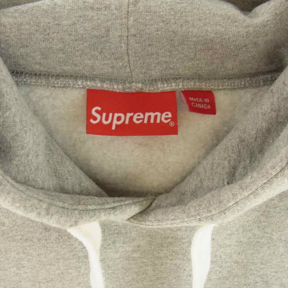 Supreme シュプリーム 23AW  Small Box Drawcord Hooded Sweatshirt スモールボックスロゴ プルオーバー フーディー スウェット パーカー グレー系 XXL【中古】