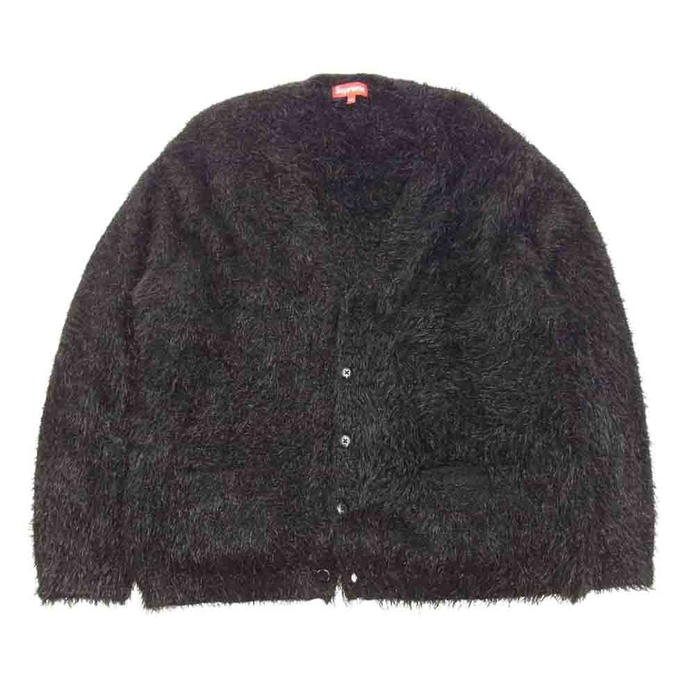 Supreme シュプリーム 23SS  Sparkle Cardigan スパークル カーディガン ラメ マルチ レインボー シャギー ブラック系 XL【美品】【中古】