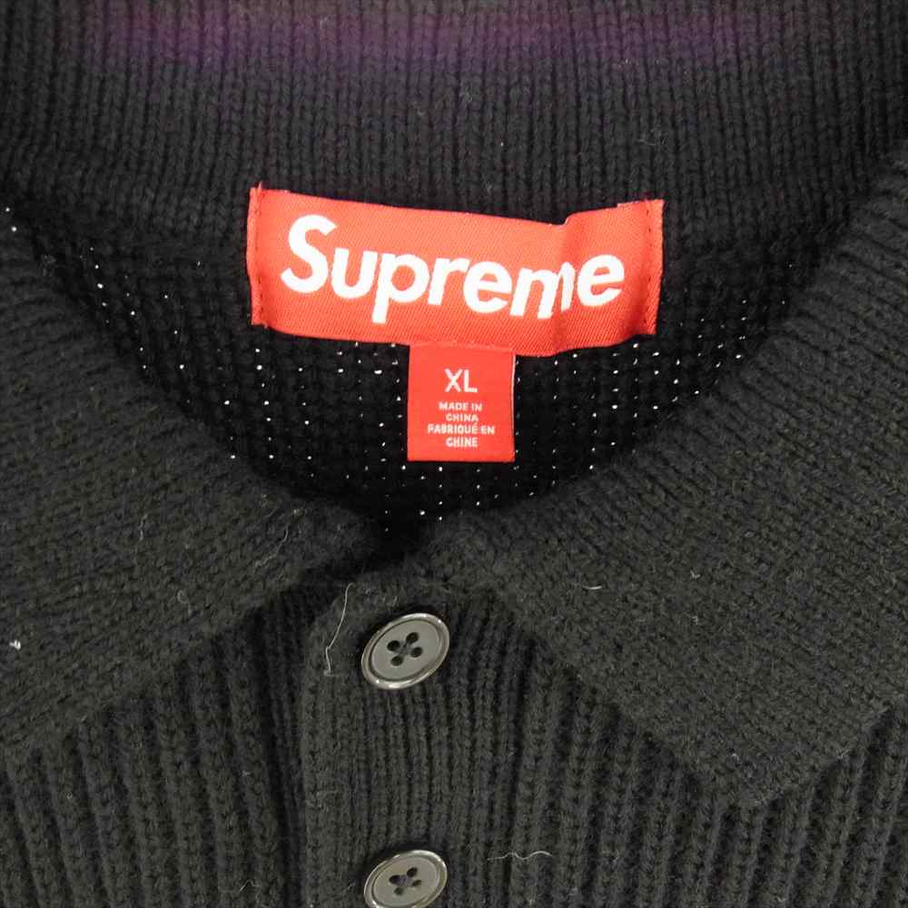 Supreme シュプリーム 23AW  Small Box Polo Sweater スモールボックス ポロ ニットセーター ブラック系 XL【中古】