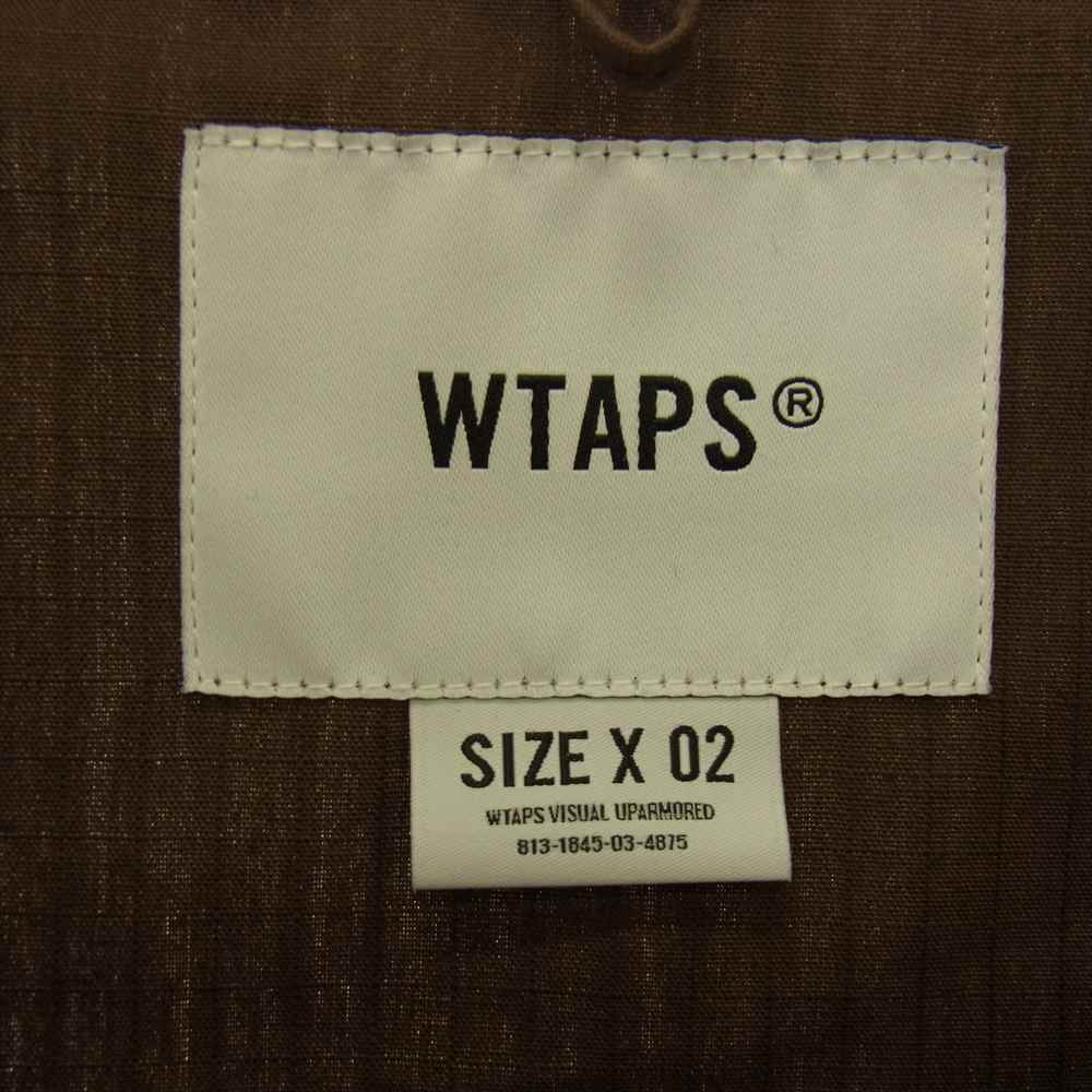 WTAPS ダブルタップス 24SS 241WVDT-SHM01 JMOD 01 / LS / COTTON. RIPSTOP. IDENTITY リップストップ フィールド ジャケット ブラウン系 X 02【中古】