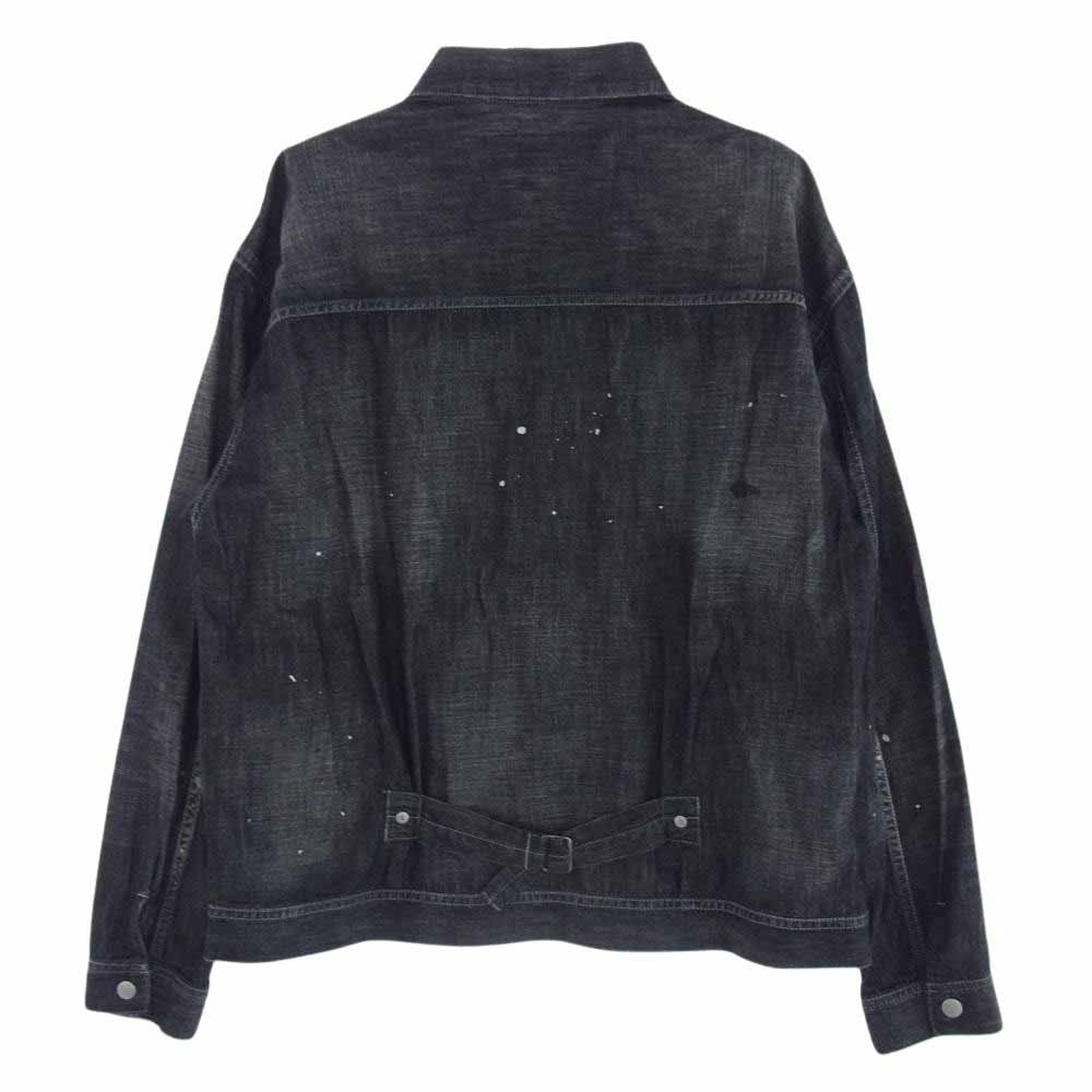 NEIGHBORHOOD ネイバーフッド 24SS 241SPNH-JKM04 WASHED LIGHTWEIGHT DENIM JACKET ウォッシュド ライトウェイト デニム ジャケット ペイント スプラッシュ ペンキ加工 ジャケット L【中古】