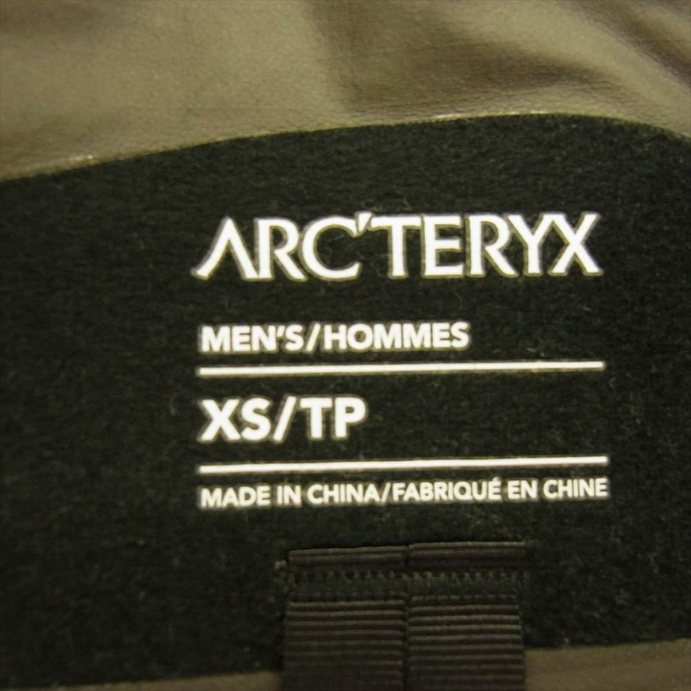 ARC'TERYX アークテリクス ZETA SL JACKET GORE TEX ゼータ SL ゴアテックス ジャケット  カーキ系 XS【中古】