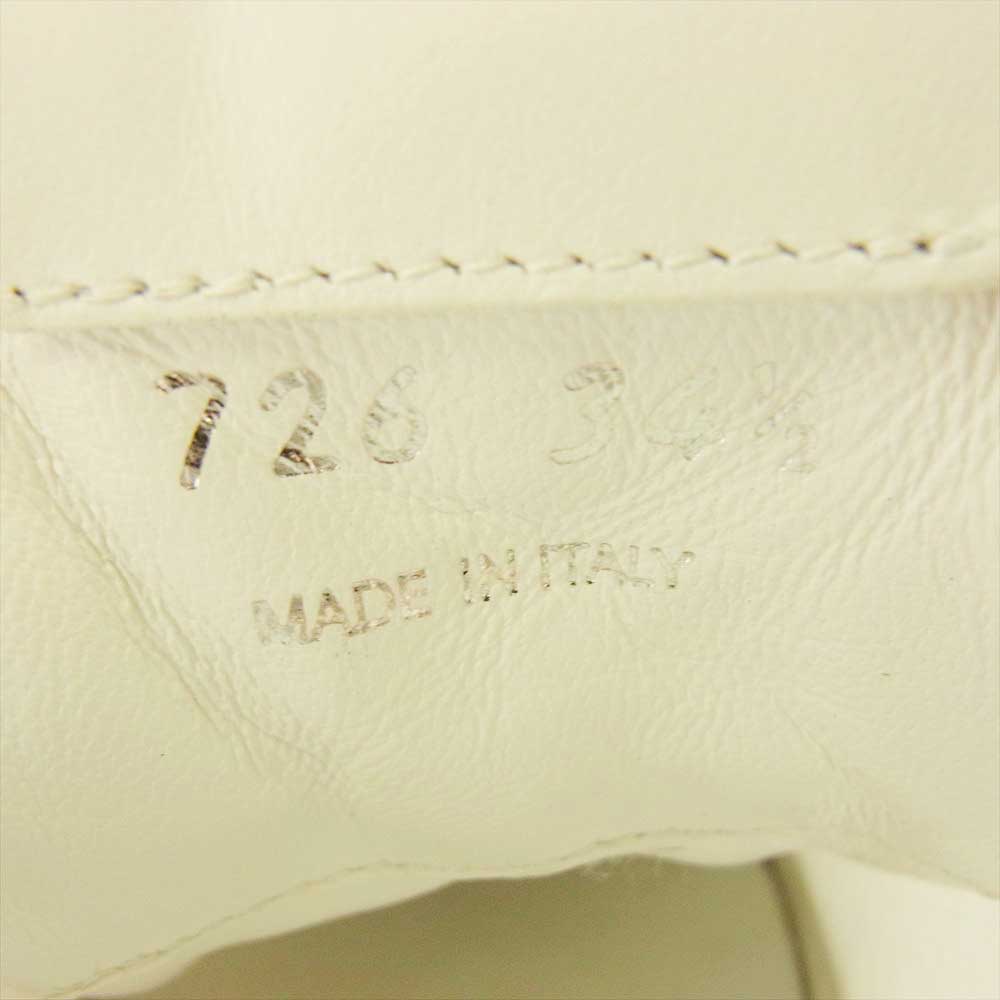 MIUMIU ミュウミュウ メッシュ フラットフォーム ロゴ スニーカー ホワイト系 34.5【中古】