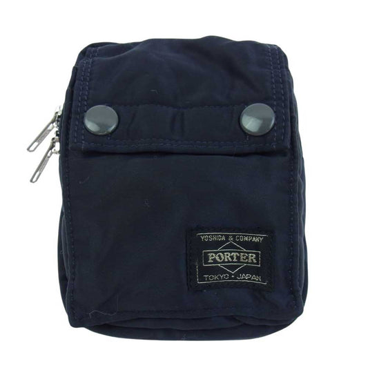 PORTER ポーター TANKER タンカー ポーチ ミニバッグ ネイビー系【中古】