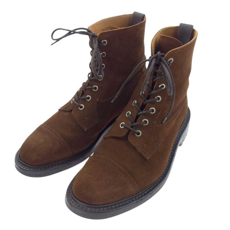 Tricker's トリッカーズ M2904  Super boots スエード レザー レースアップ スーパーブーツ ブラウン系 9.5【中古】