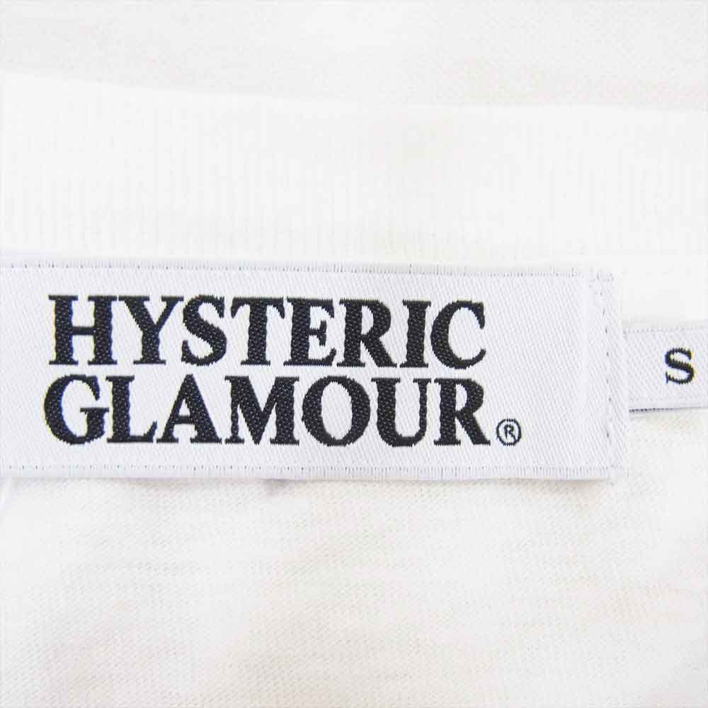 HYSTERIC GLAMOUR ヒステリックグラマー 0242CT24 ガールプリント 半袖 ショートスリーブ Tシャツ ホワイト系 S【中古】