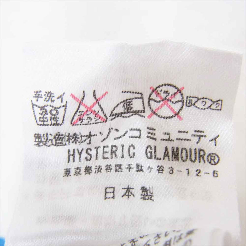 HYSTERIC GLAMOUR ヒステリックグラマー 0242CT24 ガールプリント 半袖 ショートスリーブ Tシャツ ホワイト系 S【中古】