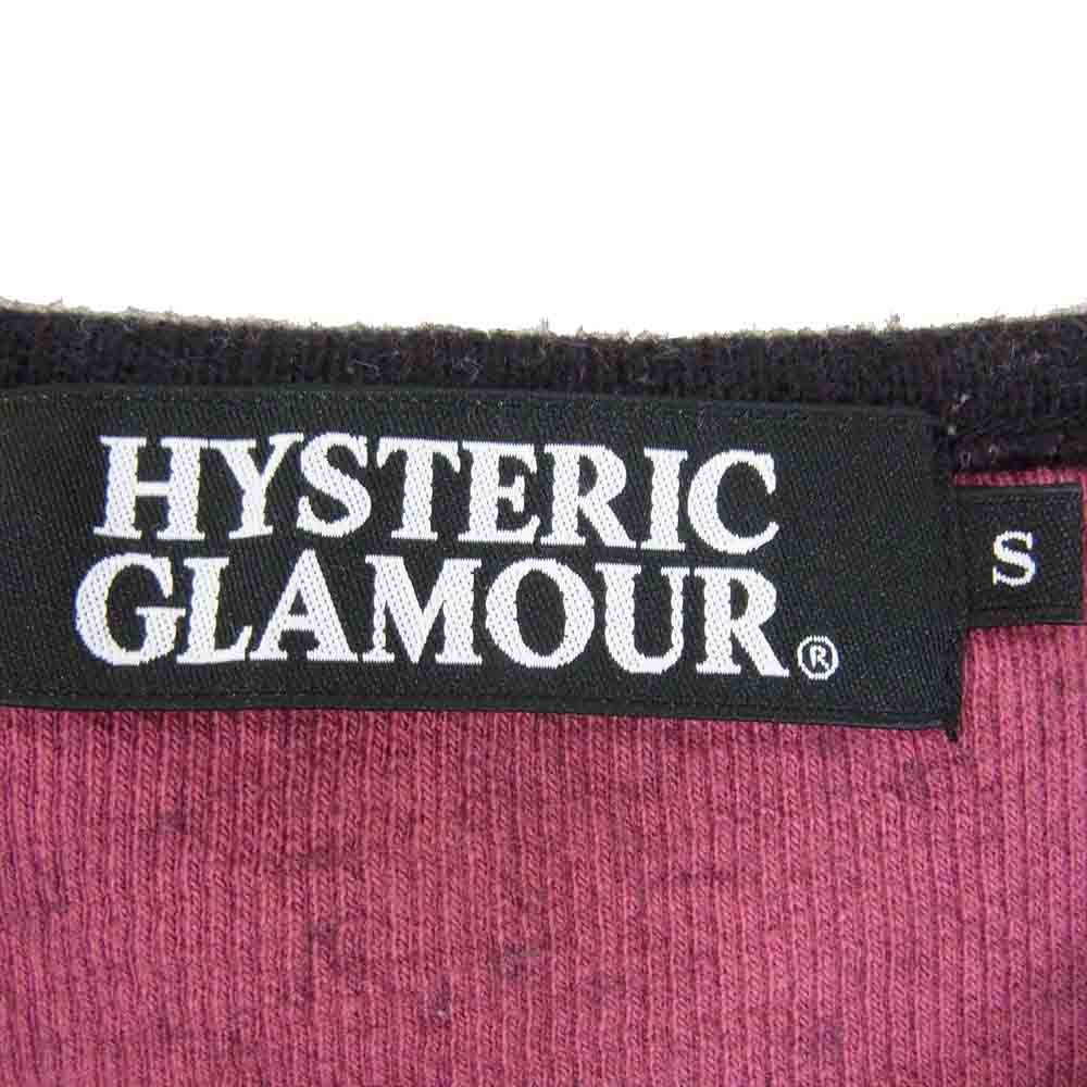 HYSTERIC GLAMOUR ヒステリックグラマー 0234CS03 LEAGUE SWEATER  ニット セーター ブラック系 S【中古】