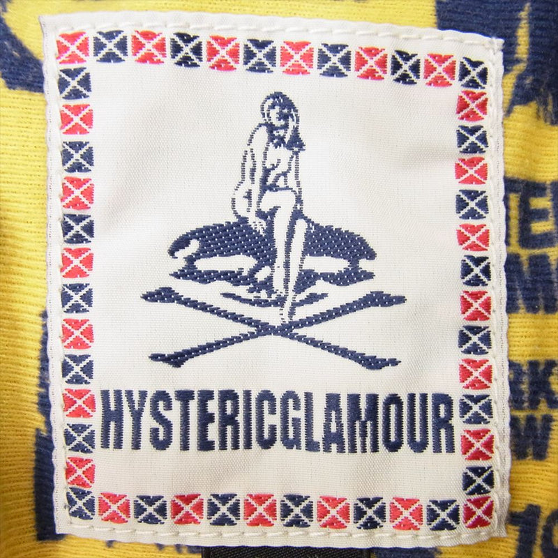 HYSTERIC GLAMOUR ヒステリックグラマー 0223AB06 ナイロン レーシング ジャケット ブラック系 S【中古】