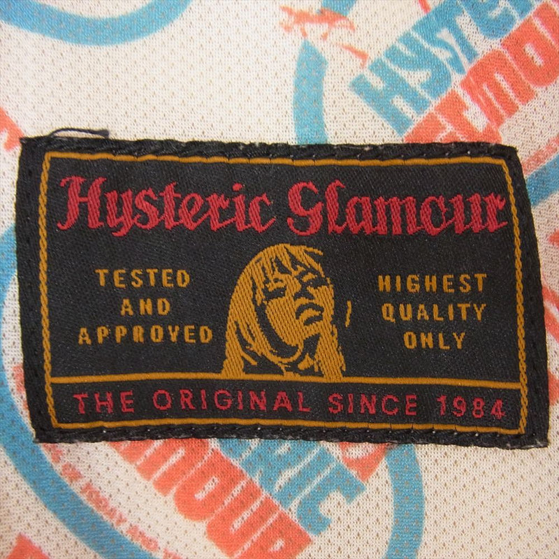 HYSTERIC GLAMOUR ヒステリックグラマー 0231AB01 ナイロン レーシング ジャケット ベージュ系 S【中古】