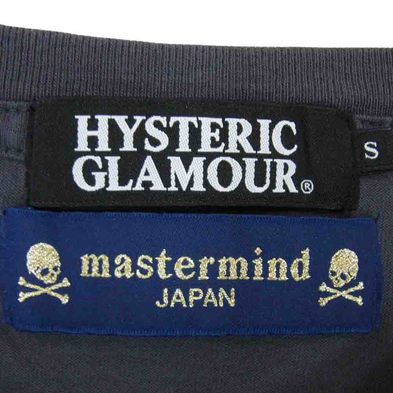 HYSTERIC GLAMOUR ヒステリックグラマー 0233CT24 × master mind マスターマインド ガール プリント Tシャツ グレー系 S【極上美品】【中古】