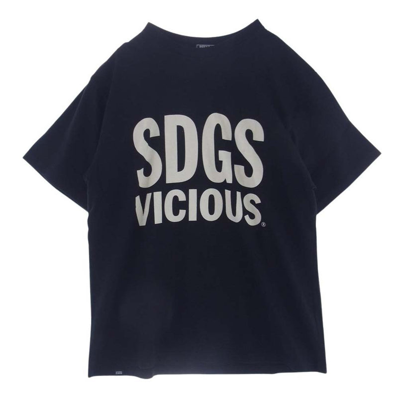 HYSTERIC GLAMOUR ヒステリックグラマー 02241CT60 SDGS VICIOUS Tシャツ ブラック系 L【新古品】【未使用】【中古】