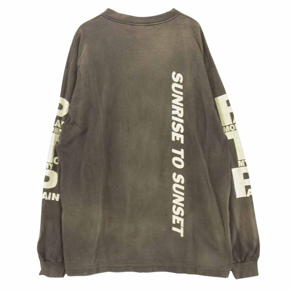 SAINT MICHAEL セントマイケル 24SS SM-YS3-0000-C50 Pay money To my Pain PTP SMC50 SUNRISE TO SUNSET L/S TEE 長袖Ｔシャツ グレー系 L【新古品】【未使用】【中古】