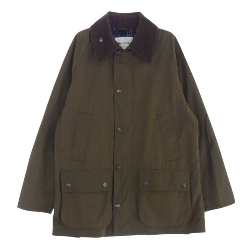 Barbour バブアー 2201225 BEAMS別注 BEDALE CLASSIC FIT ビームス別注 ピーチド コットン ビデイル クラシック ジャケット カーキ系 38【中古】