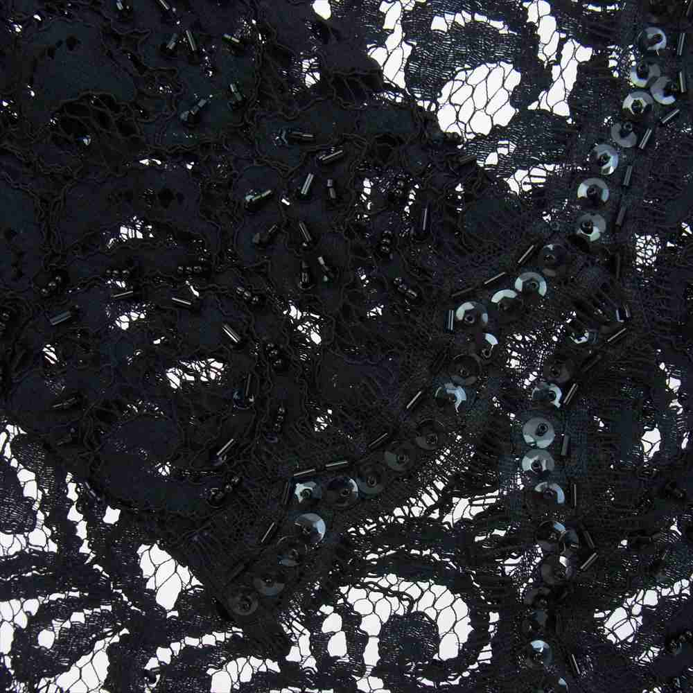 タダシショージ レース ビーズ ボレロ ブラック系 2【美品】【中古】