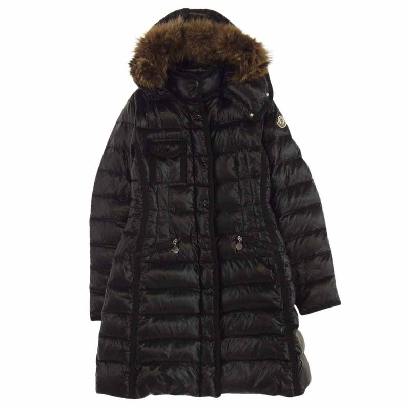 MONCLER モンクレール 3209349956668950 ZIND1303028 ACERAS コヨーテファー ナイロン キルティング ダウンコート ブラック系【中古】