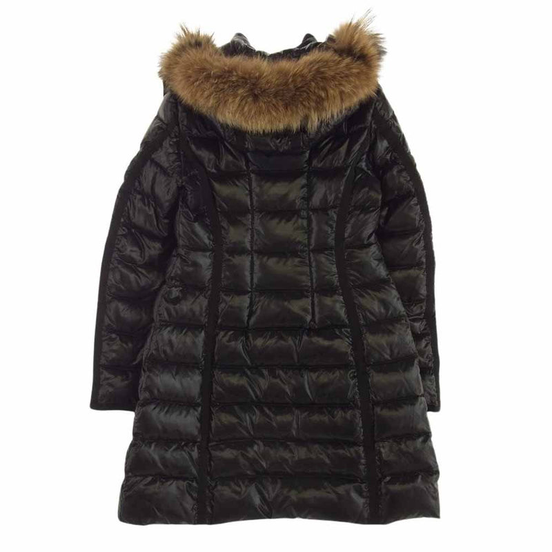 MONCLER モンクレール 3209349956668950 ZIND1303028 ACERAS コヨーテファー ナイロン キルティング ダウンコート ブラック系【中古】