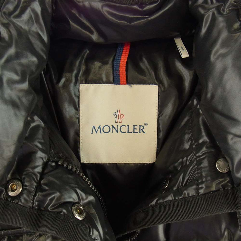 MONCLER モンクレール 3209349956668950 ZIND1303028 ACERAS コヨーテファー ナイロン キルティング ダウンコート ブラック系【中古】