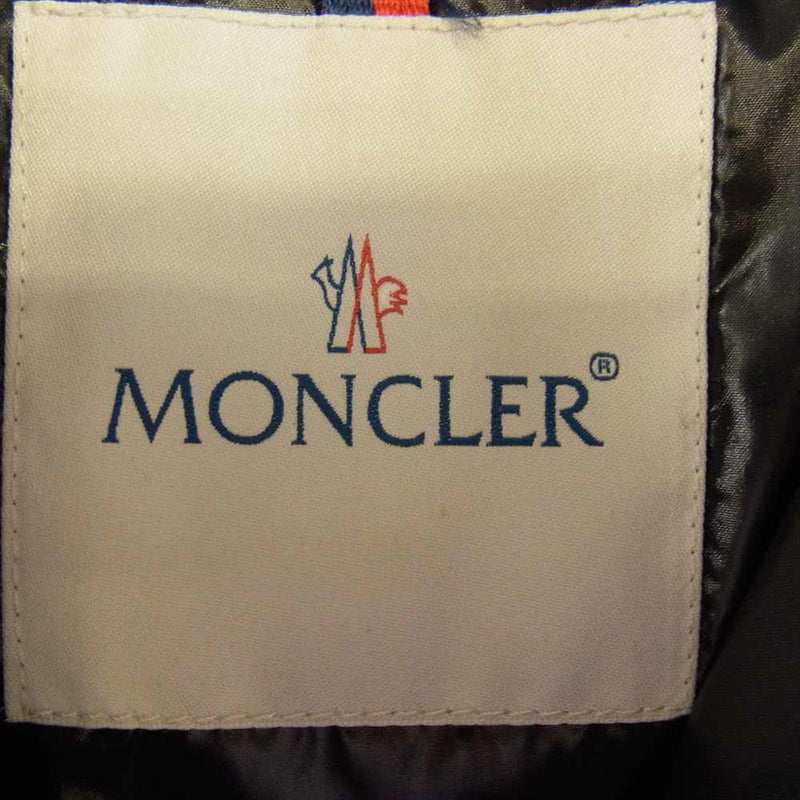 MONCLER モンクレール 3209349956668950 ZIND1303028 ACERAS コヨーテファー ナイロン キルティング ダウンコート ブラック系【中古】