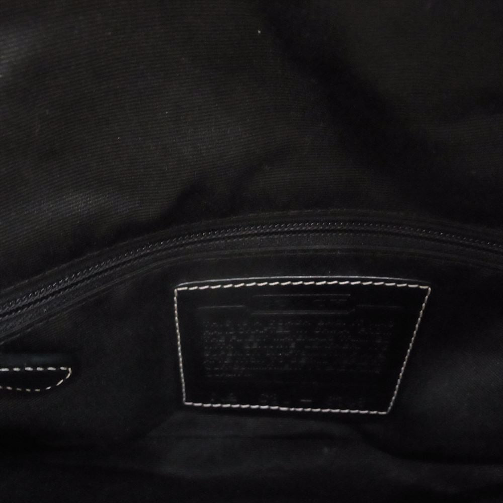 COACH コーチ 6348 シグネチャー ロゴ ハンド バッグ ブラック系【中古】