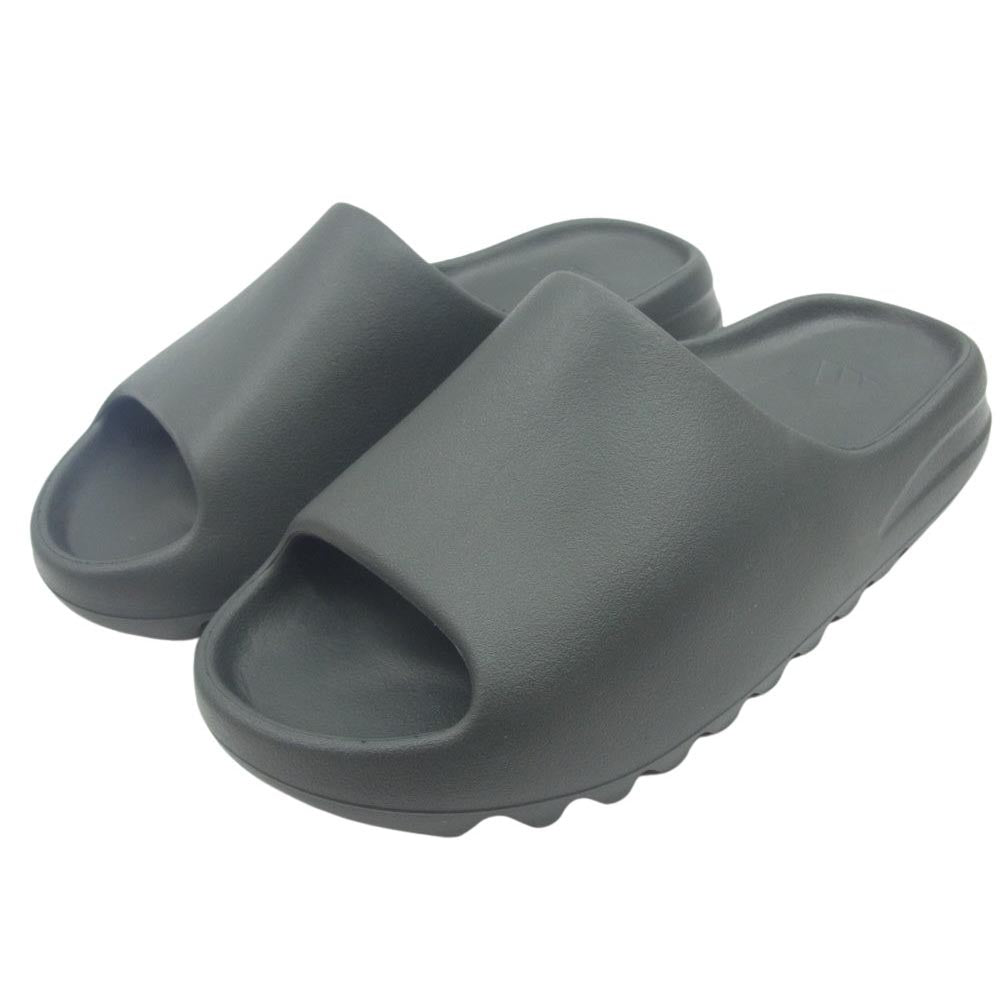 YEEZY BOOST イージーブースト ID5103 adidas YEEZY Slide Dark Onyx アディダス イージースライド ダークオニキス サンダル ダークグレー系 27.5cm【美品】【中古】