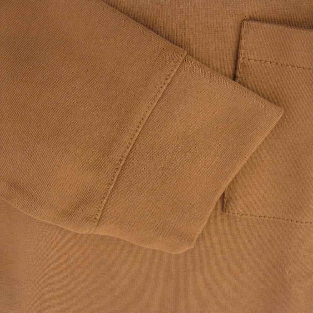 A.P.C. アーペーセー ポケット クルーネック プルオーバー スウェット ライトブラウン系 M【美品】【中古】