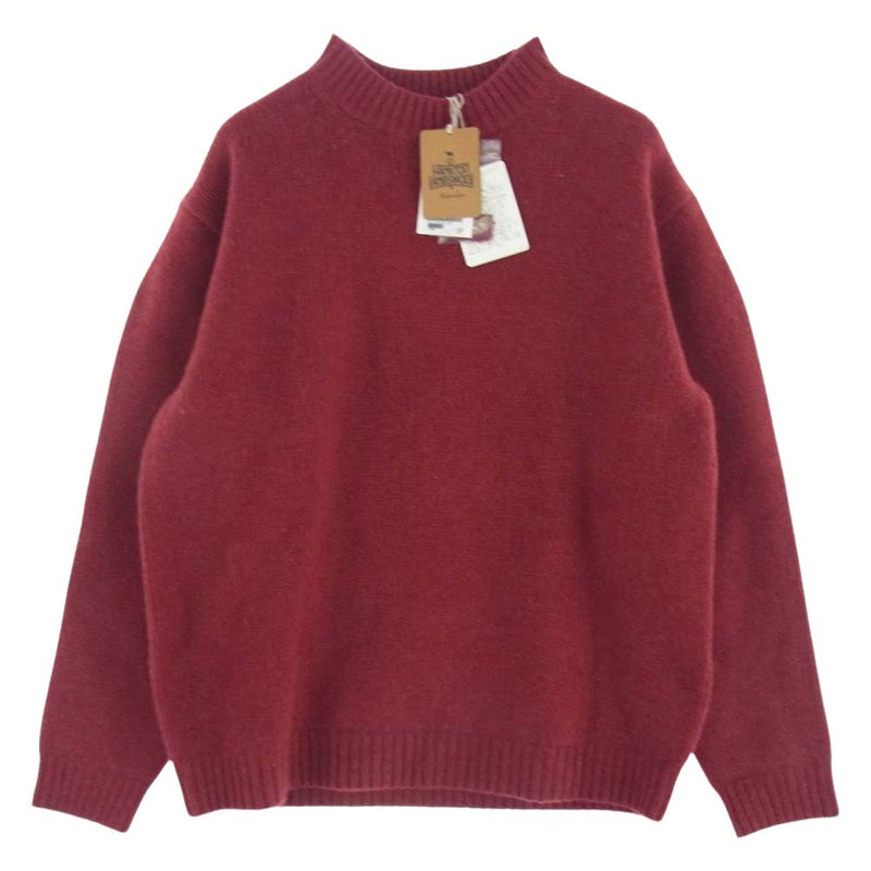 スティーブンアラン 8113-104-0296-3530 HAMILTON MOCK NECK KNIT LOOSE ハミルトン ウール ニット セーター レッド系 S【中古】